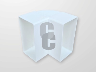 Нови предложения Коляно ВЕРТИКАЛНО за въздуховод 110х50мм.